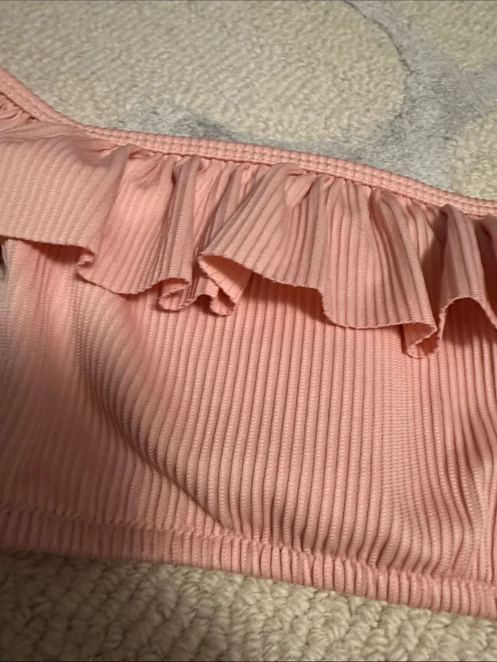 Ruffled Off-the-Shoulder Swim Top - Picture 2 of 4